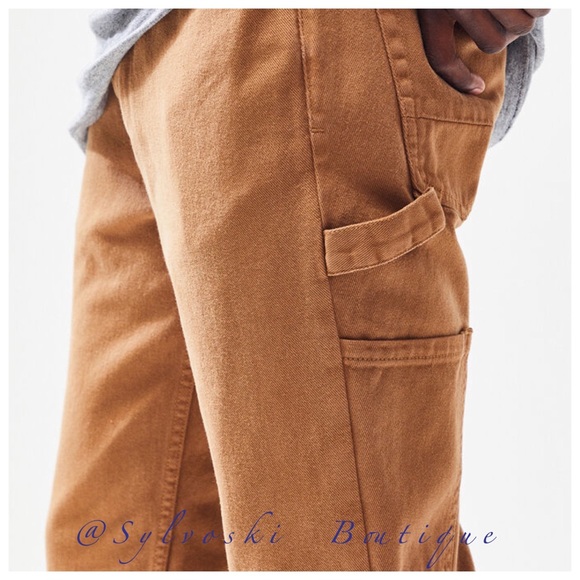 🔥PacSun Workwear Tan Slim Fit Carpenter Jeans NWT - Picture 3 of 10